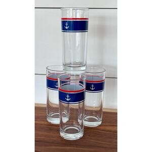 Chic & Tonic Let's Sail Away Highball glasses, Set of 4